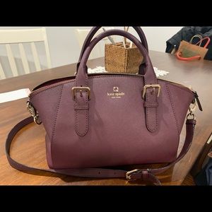 Kate Spade Sloan Charlotte Satchel in Maroon